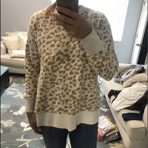 Aerie Leopard Print Sweatshirt